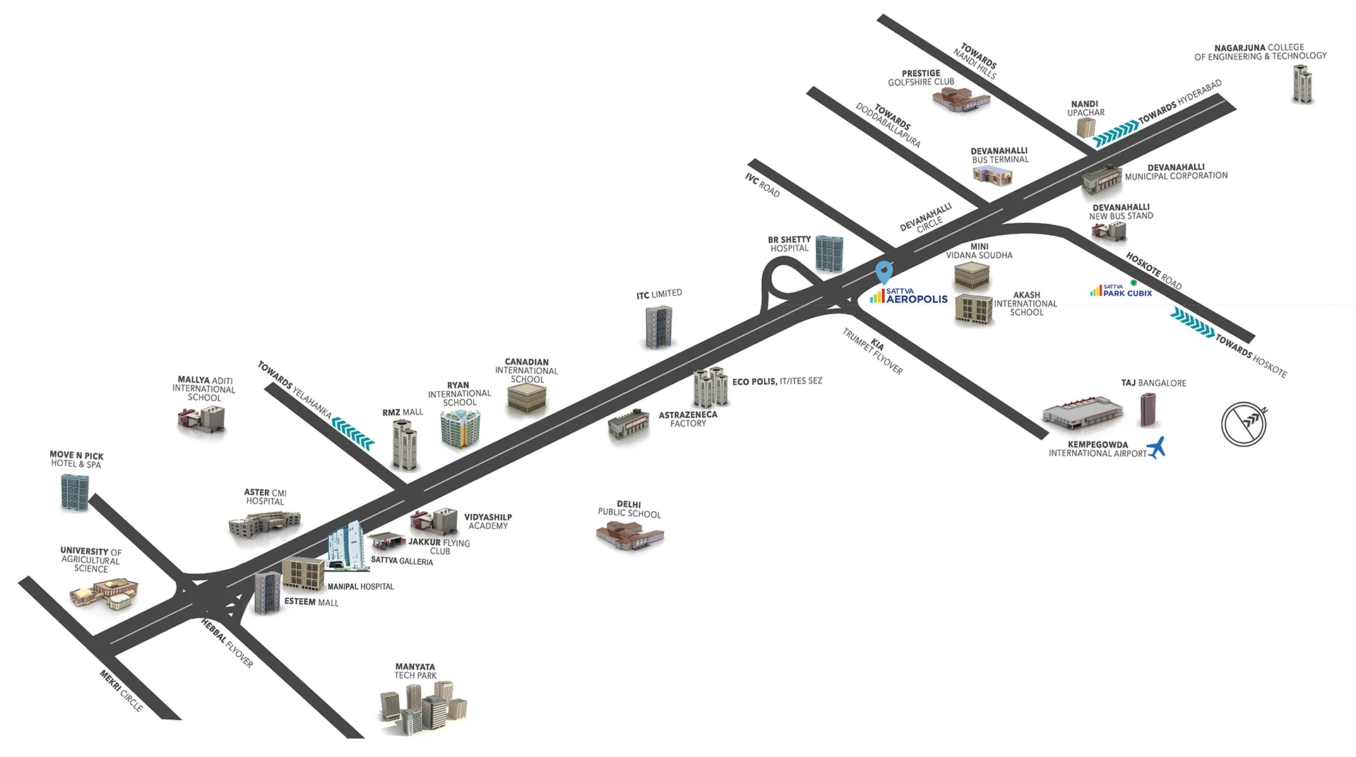 Location Map — Sattva Aeropolis II